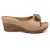 Silvia™ - Leather wedge sandals