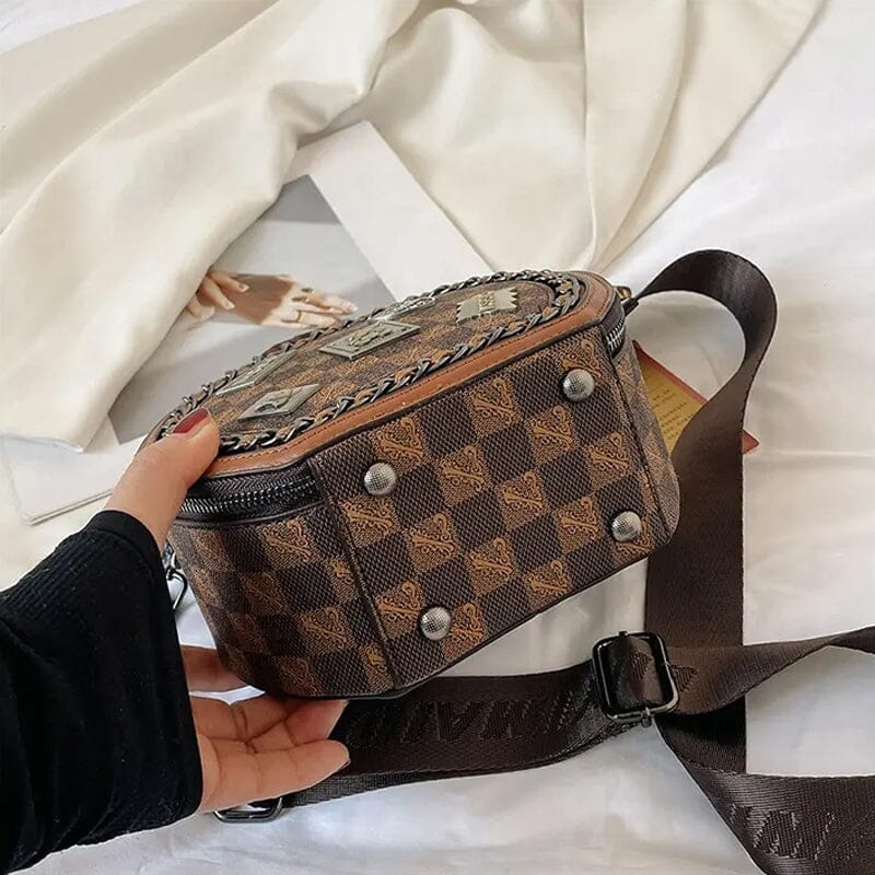 Marlene™ - Ladies leather handbag - Retro leather shoulder bag