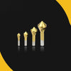 Drillzink™ Titanium Coated Countersink Chamfer Tool | Set of 4