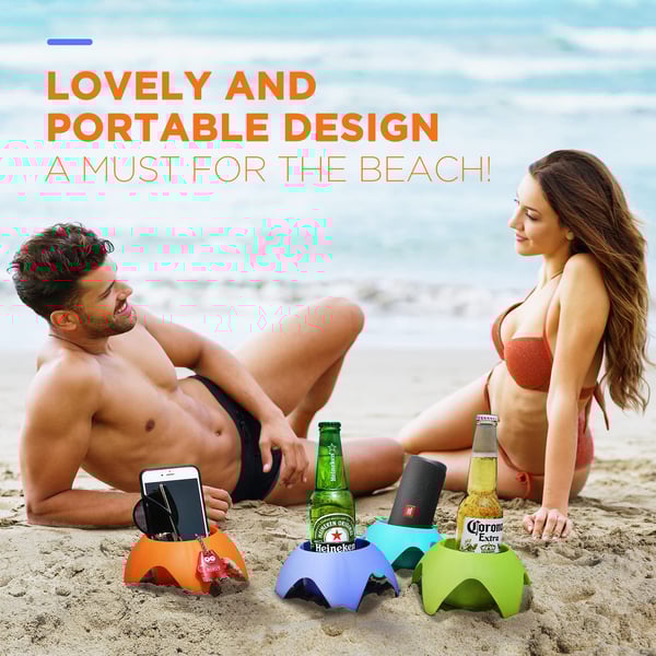Cuptini Beach Drink Cup Holders | Set of 5 PCS