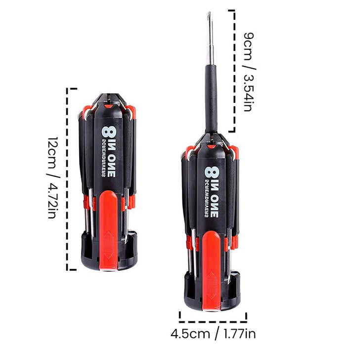 | Workdrive™ 8 Screwdrivers in 1 Tool with Worklight