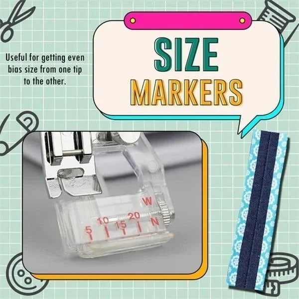 1+1 FREE | AdjustoBind™ | Adjustable bias binding foot
