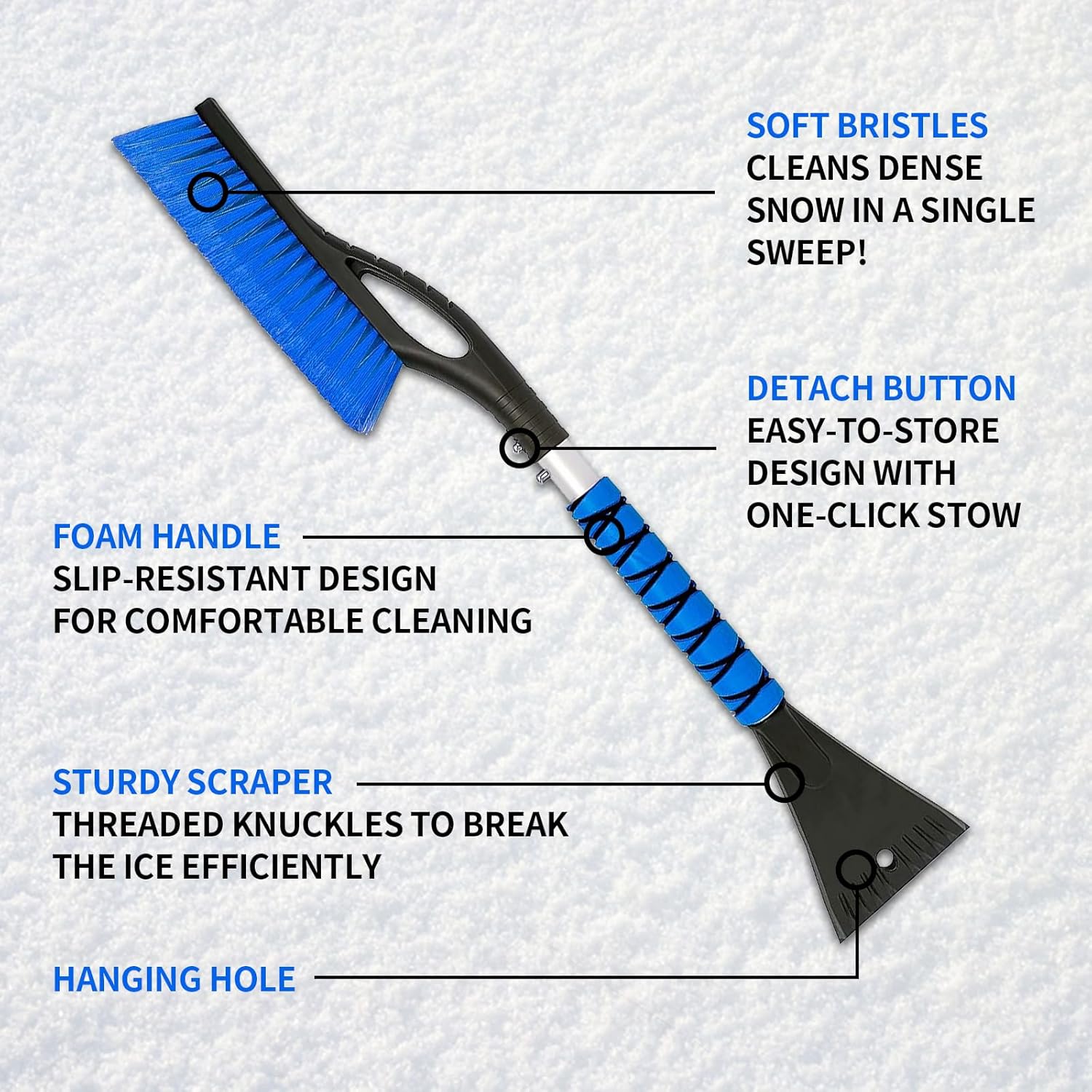 1+1 FREE | SnowMover | Car Snowplow & Brush Set