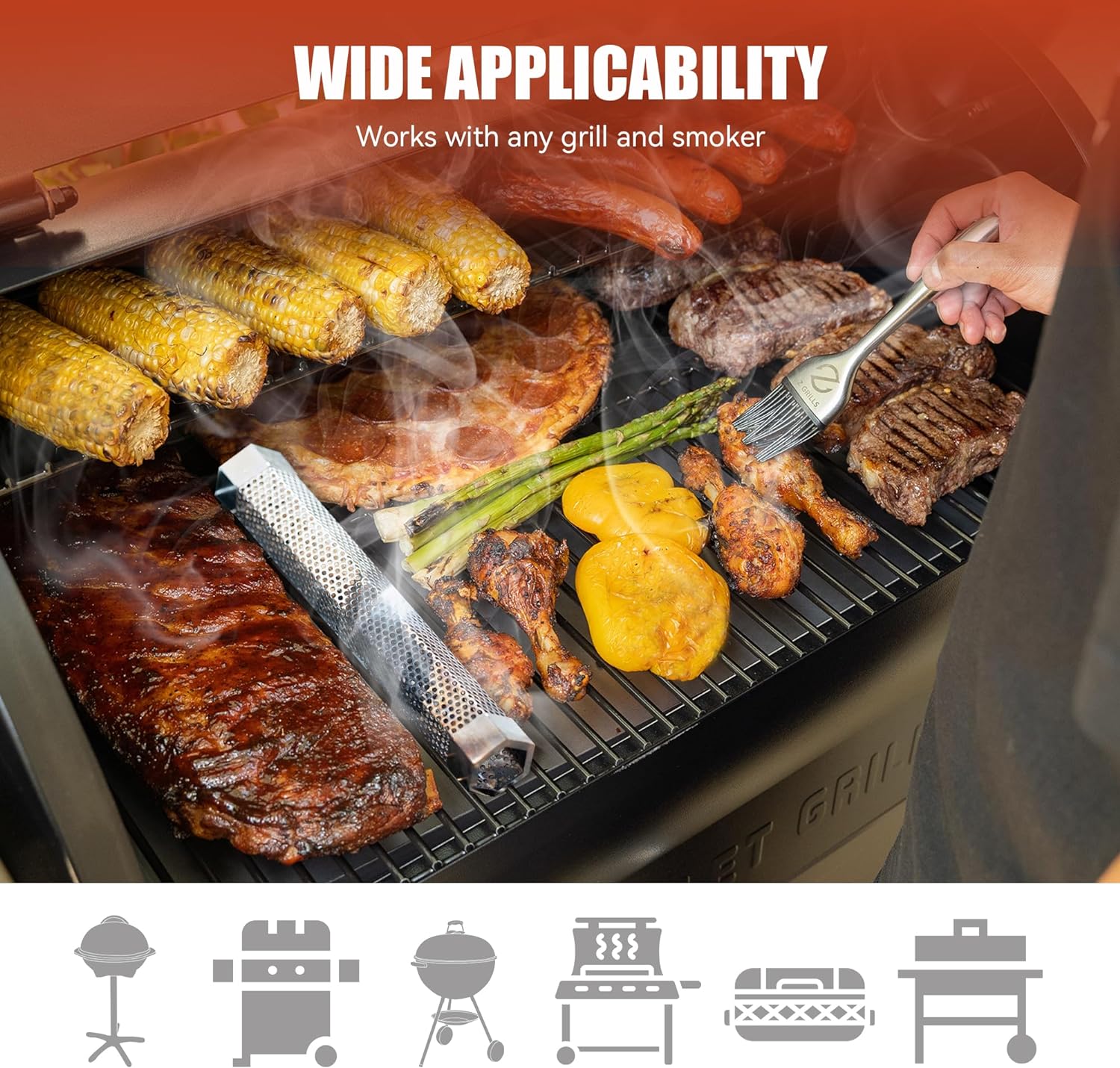 SmokeMaster™ - Stainless steel pellet grill box