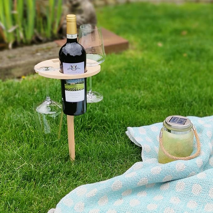 Picky - Foldable picnic table with wine holder