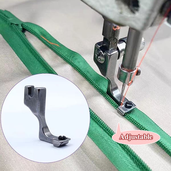 ZipMaster Pro | Adjustable zipper foot sewing machine | 1+1 FREE