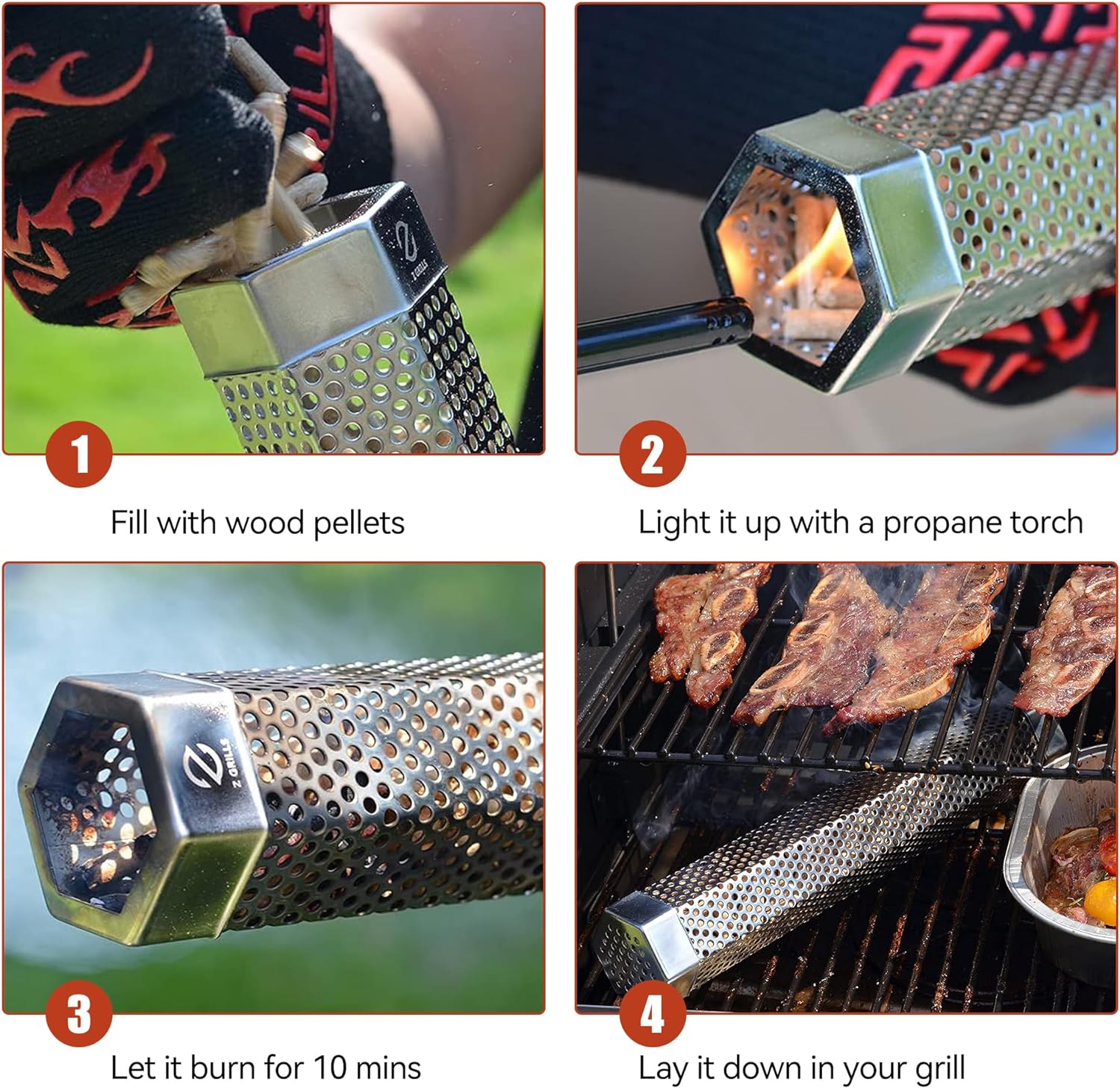 SmokeMaster™ - Stainless steel pellet grill box