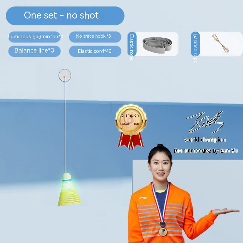 Solo Badminton™ - Strength Training Fitness Sparring Rebound Badminton Trainer [last day discount]