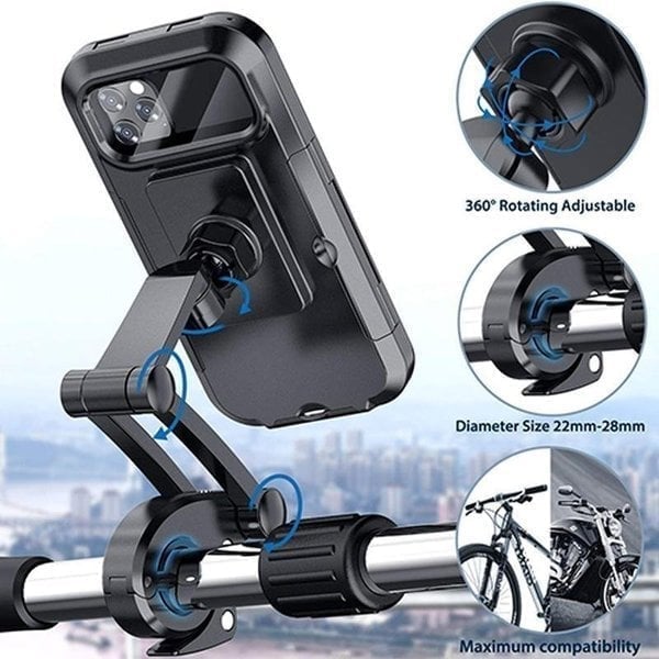| Cyclegrip™ Waterproof Bicycle & Motorcycle Phone Holder