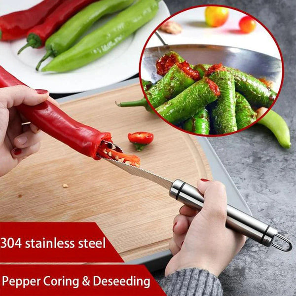 | Seedcor Steel Pepper Corer & Seed Remover