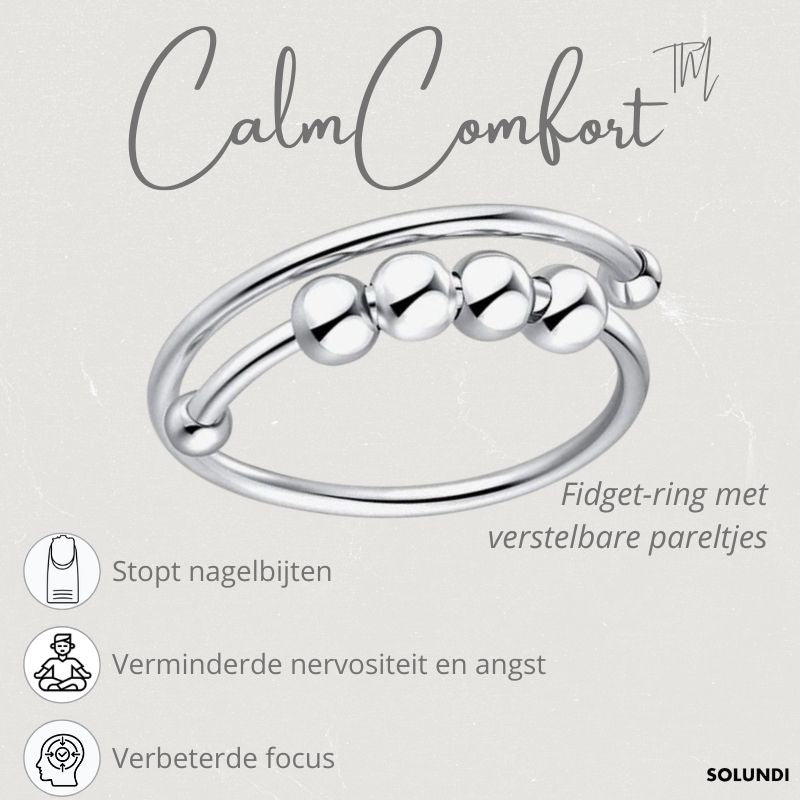 CalmComfort™ | Fidget ring with adjustable parels