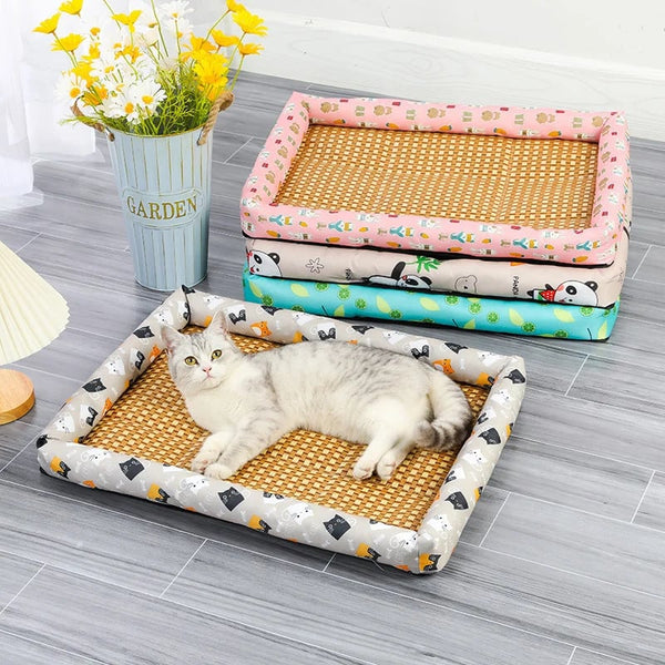 CoolBed™ - Bamboo Cat Bed - Keep your pet cool all summer long!