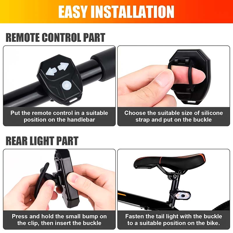 LuminaRide™ - Wireless rear light with signals