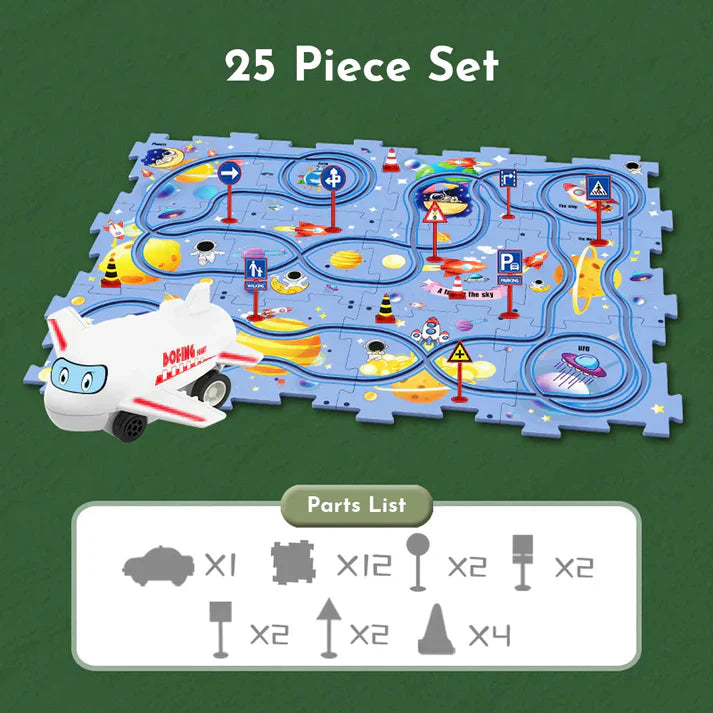PuzzleRacer™ - Children's track set for cars