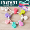 15+15 Free | Schnappy™ - Snapgrip Snap-On Magnetic Cable Ties | Set of 30 pcs.