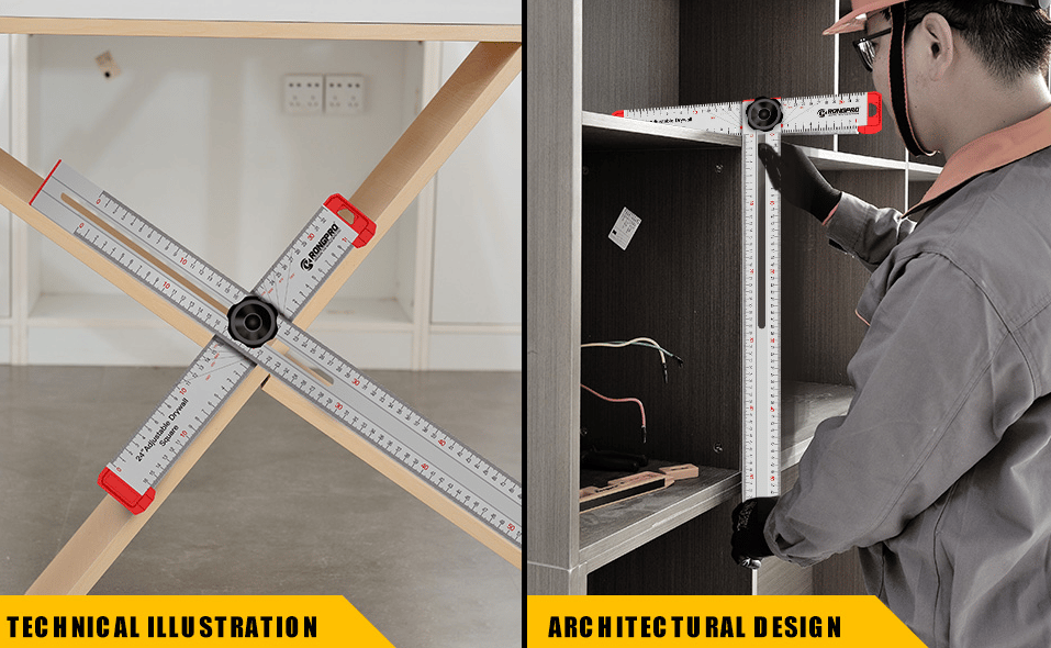 Anglematic Universal T-Shaped Angle Ruler