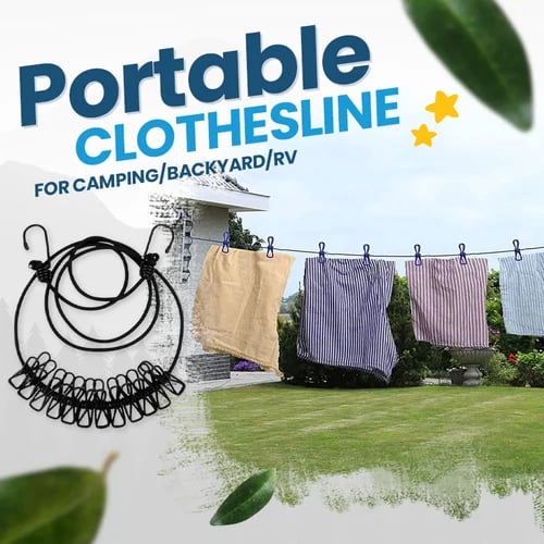 Hanggo Portable Clothesline for Camping/Backyard/RV | BUY 1 GET 1 FREE (2PCS)