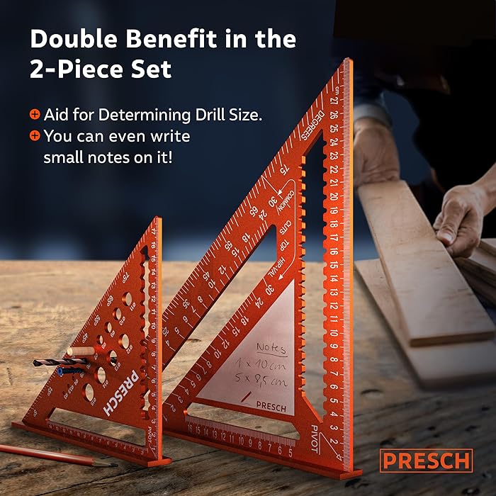 ArtAngle™ - Triangular ruler carpentry tool set