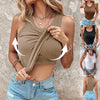 Taylor Round Neck Sleeveless Top with Built-In Bra