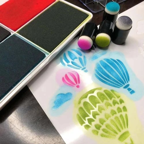 Colourix™ DIY Sponge Finger Painting Kit - 20 Colors Included