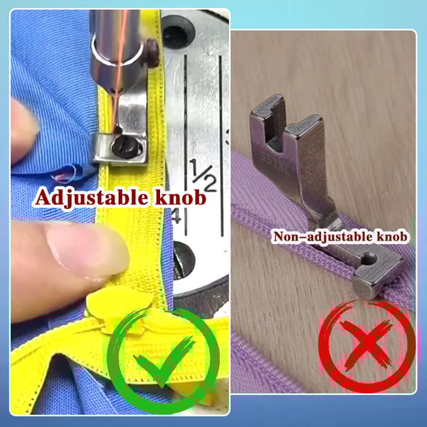 ZipMaster Pro | Adjustable zipper foot sewing machine | 1+1 FREE
