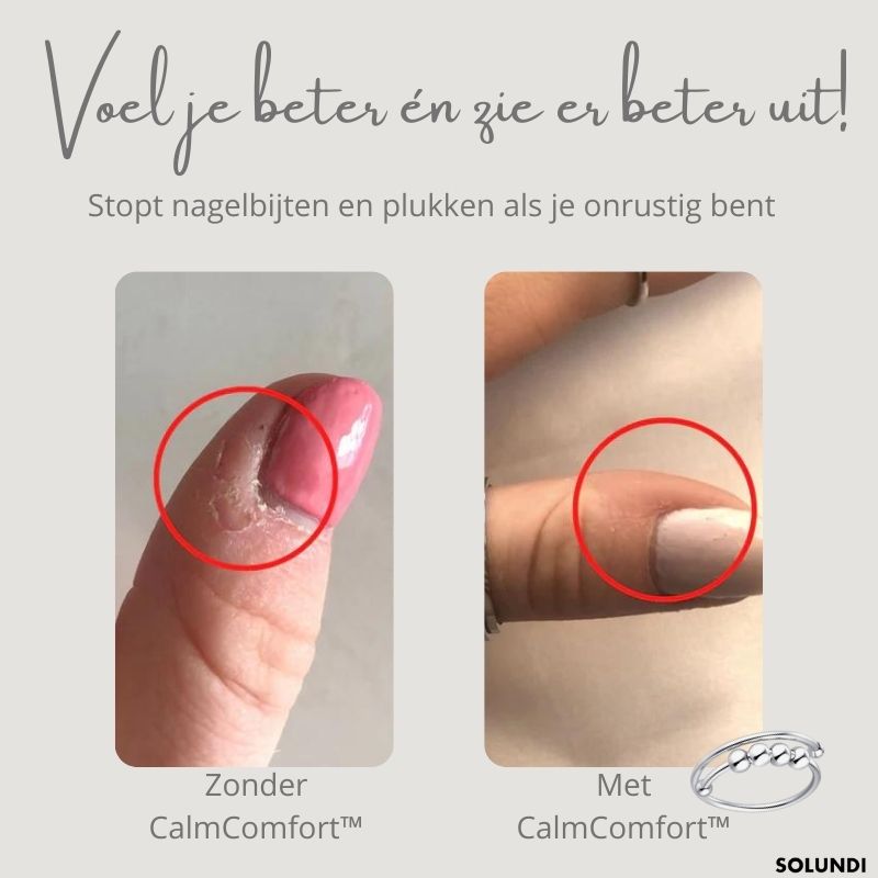 CalmComfort™ | Fidget ring with adjustable parels