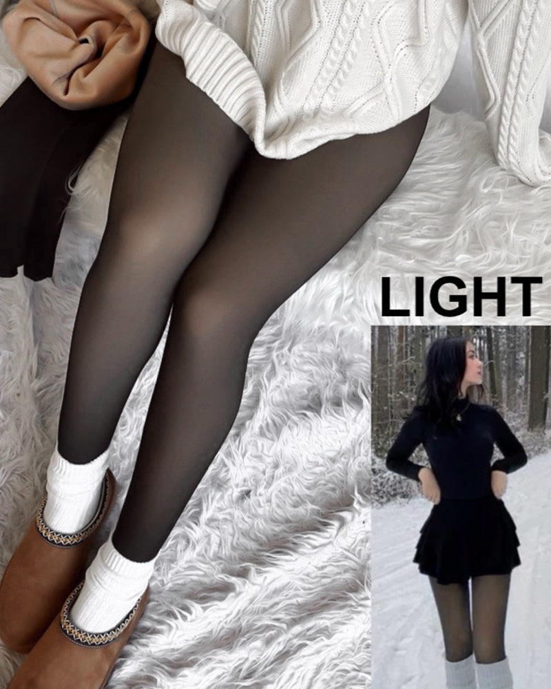 SheerCozy™ | Translucent tights with fleece lining