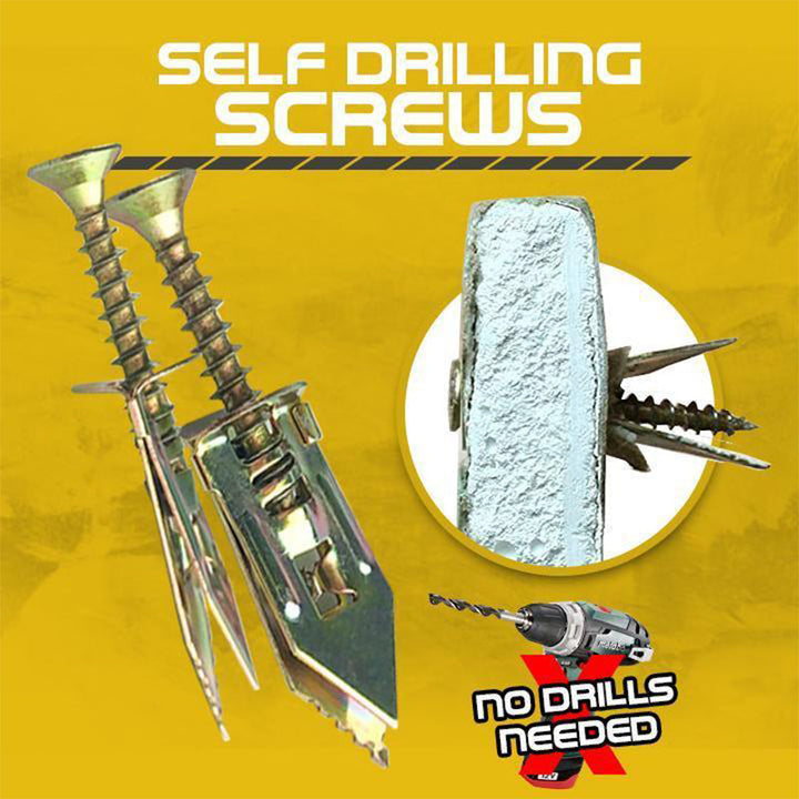 Screwdrill | Set of 20 Self-Drilling Anchors with Screws