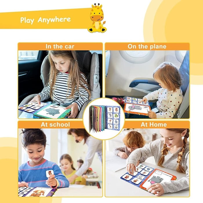 QuietBook™ - Montessori activity book - The perfect way to keep your little ones busy!