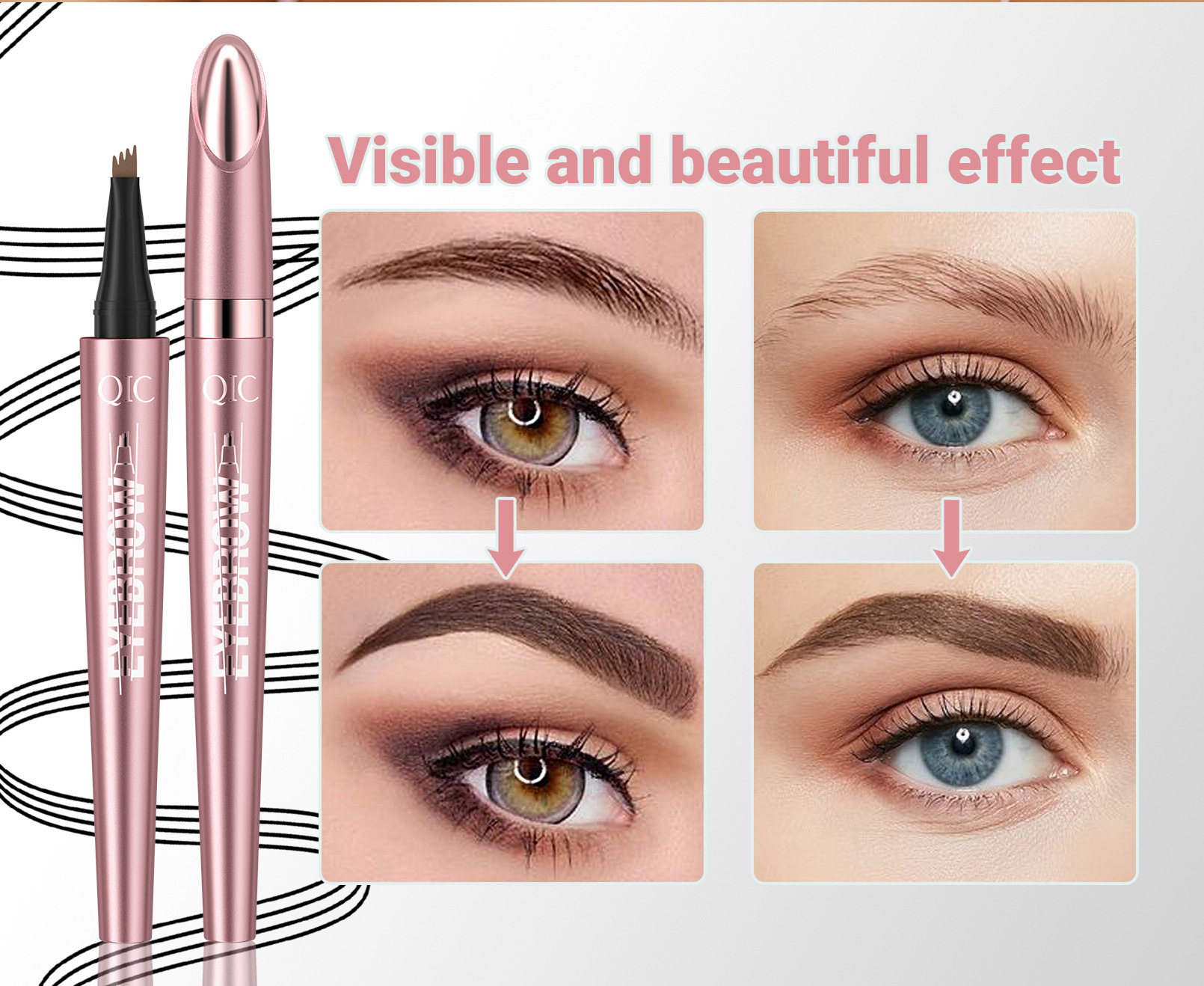 QIC Waterproof Precision Brow Sculptor