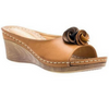 Silvia™ - Leather wedge sandals