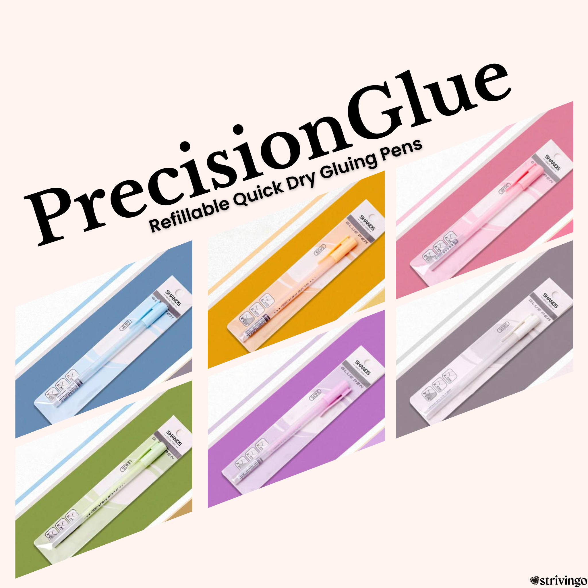 3+3 Free | PrecisionGlue™ | Refillable Roller Tip Glue Sticks [Last Day Discount]
