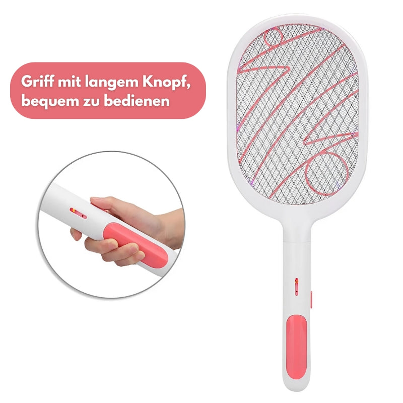 Efficient electric fly and bug zapper beater