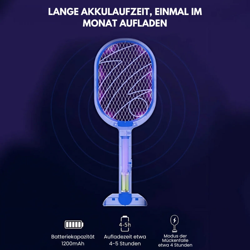 Efficient electric fly and bug zapper beater