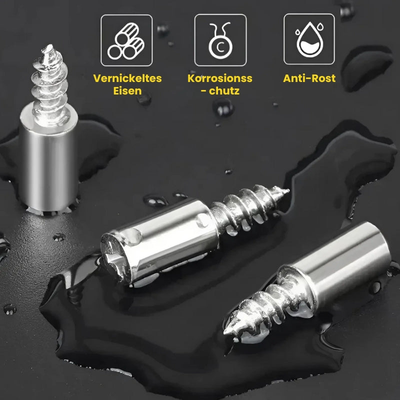 Durable self-tapping screws - with rubber sleeves