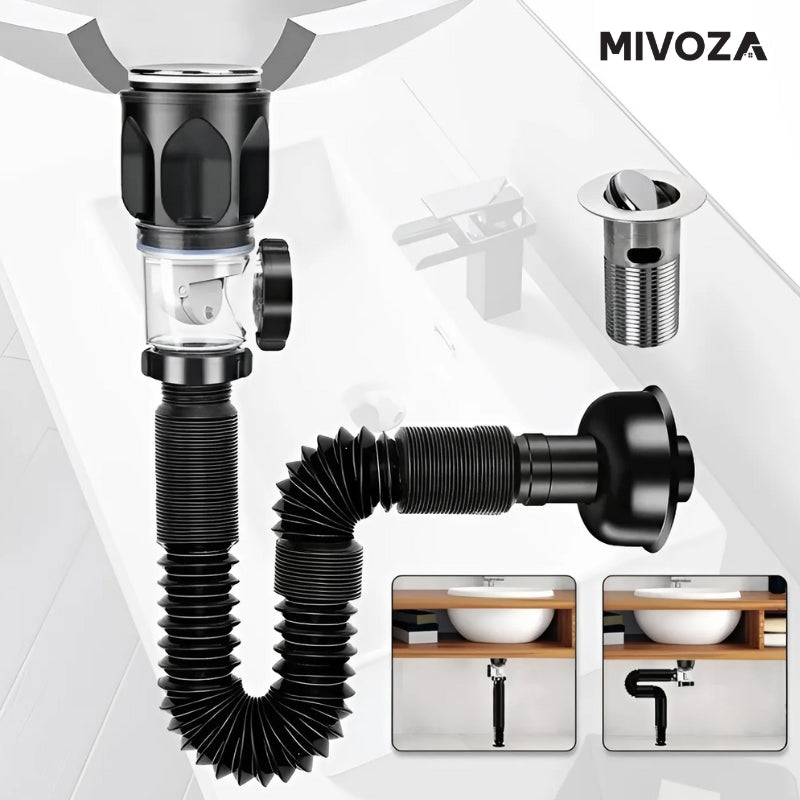 UniPipe | Anti-odor universal sink drain pipe