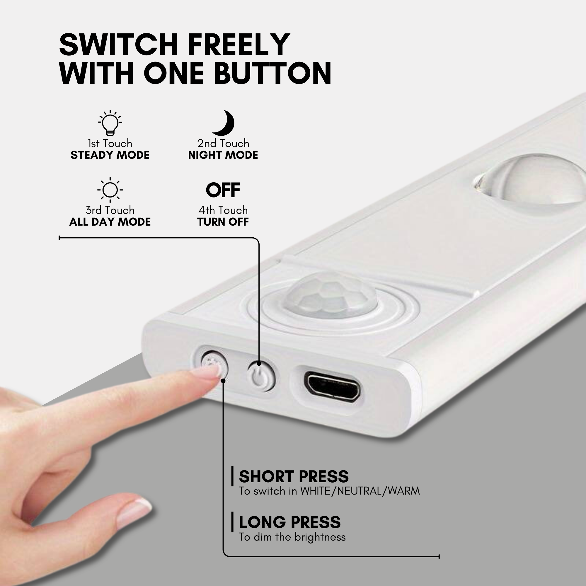 THIS WEEK ONLY! Motion Sensored LED Cabinet Lighting Strips