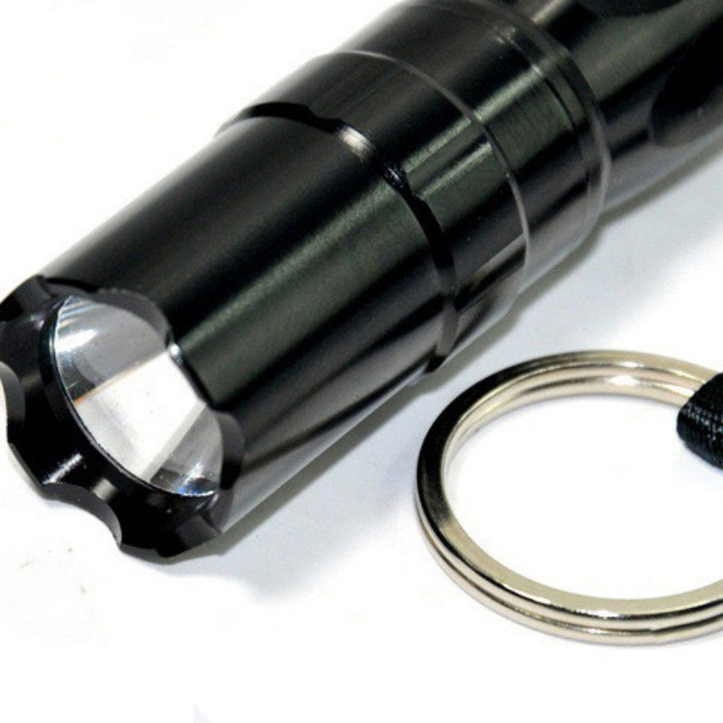 Black Mini Waterproof Keychain LED Flashlight.