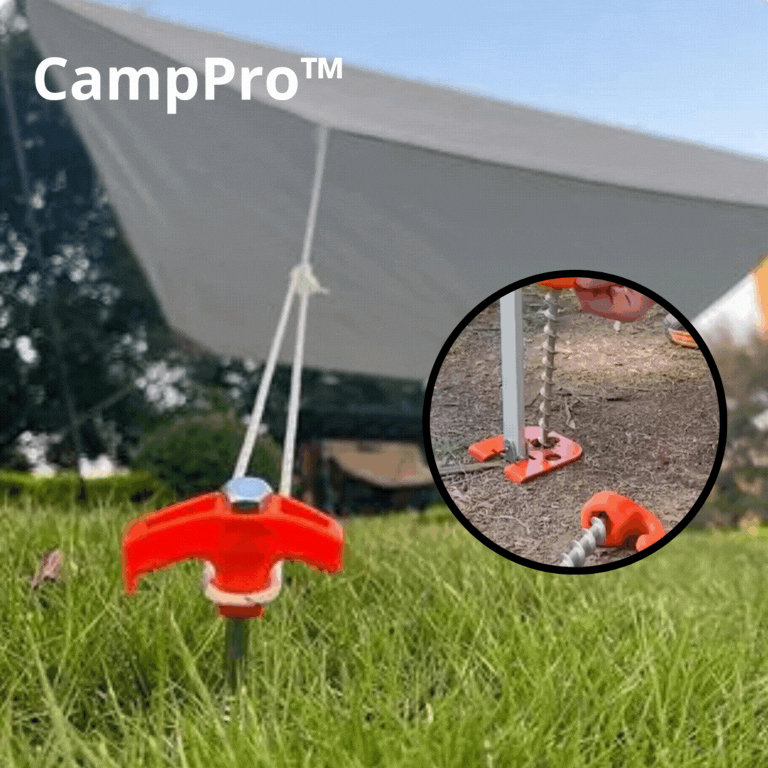 CampPro™ - Heavy-duty, drillable tent pegs for effortless pitching