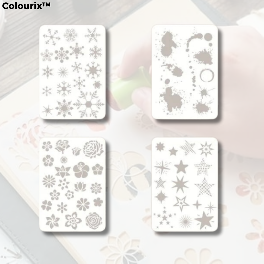 Colourix™ DIY Sponge Finger Painting Kit - 20 Colors Included