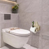 | BathroomBuddy™ - Frog riding bicycle toilet roll holder