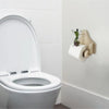 | BathroomBuddy™ - Frog riding bicycle toilet roll holder