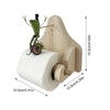 | BathroomBuddy™ - Frog riding bicycle toilet roll holder
