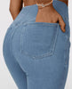 Beatrice™ - High-waisted crossover jeans