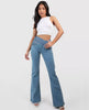 Beatrice™ - High-waisted crossover jeans