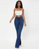 Beatrice™ - High-waisted crossover jeans