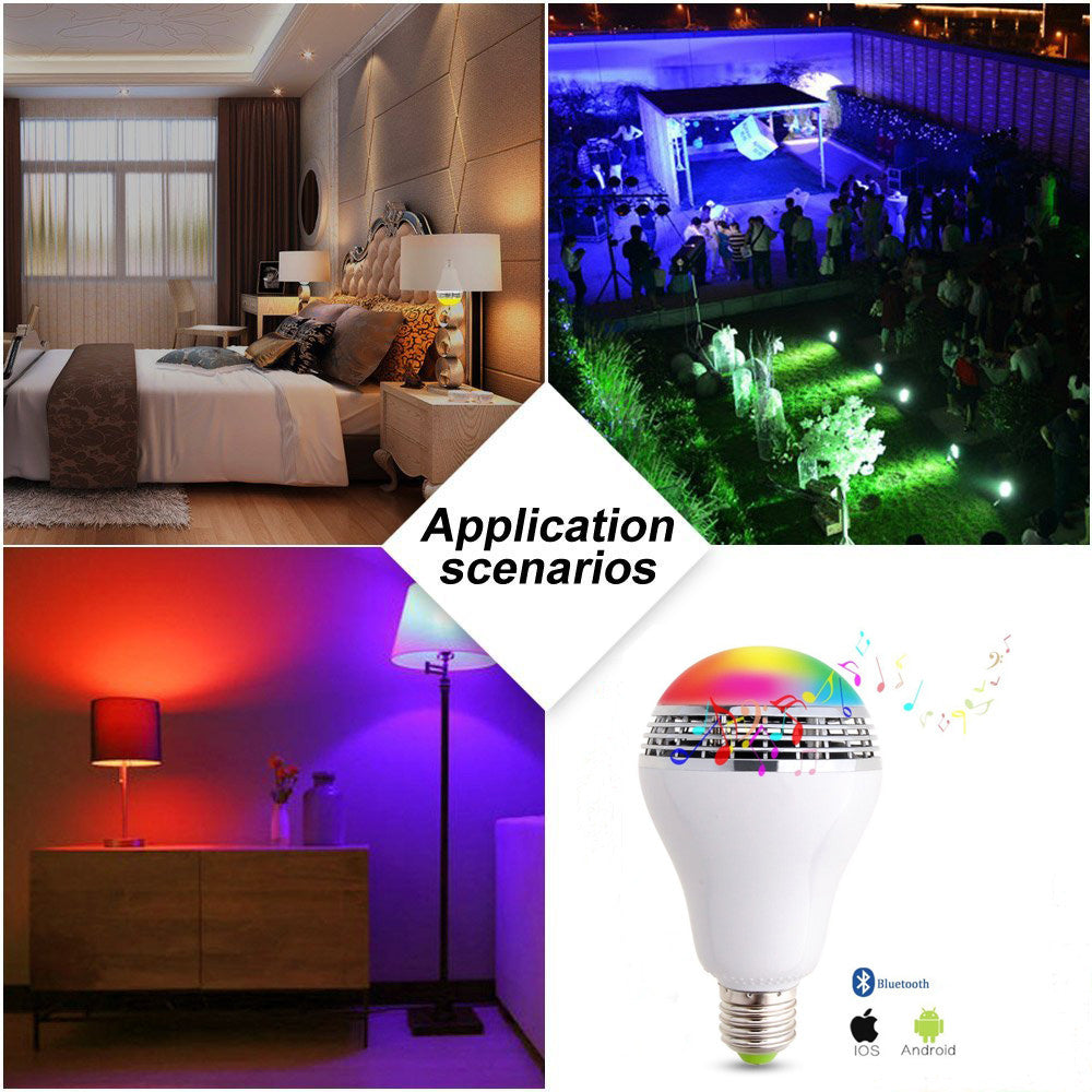 Smart LED Bulb Wireless Bluetooth Speaker