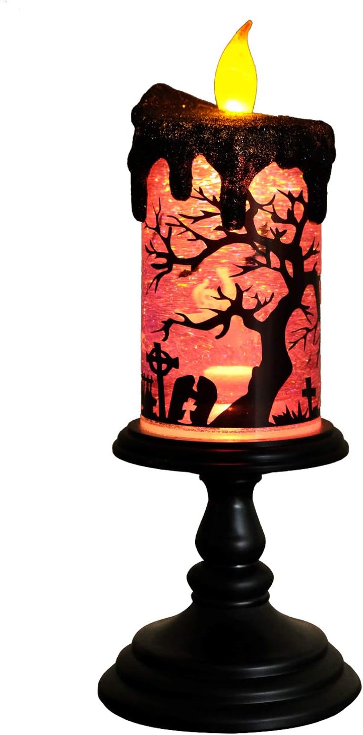 Candlite 10" Grand Glittering Halloween LED Candles