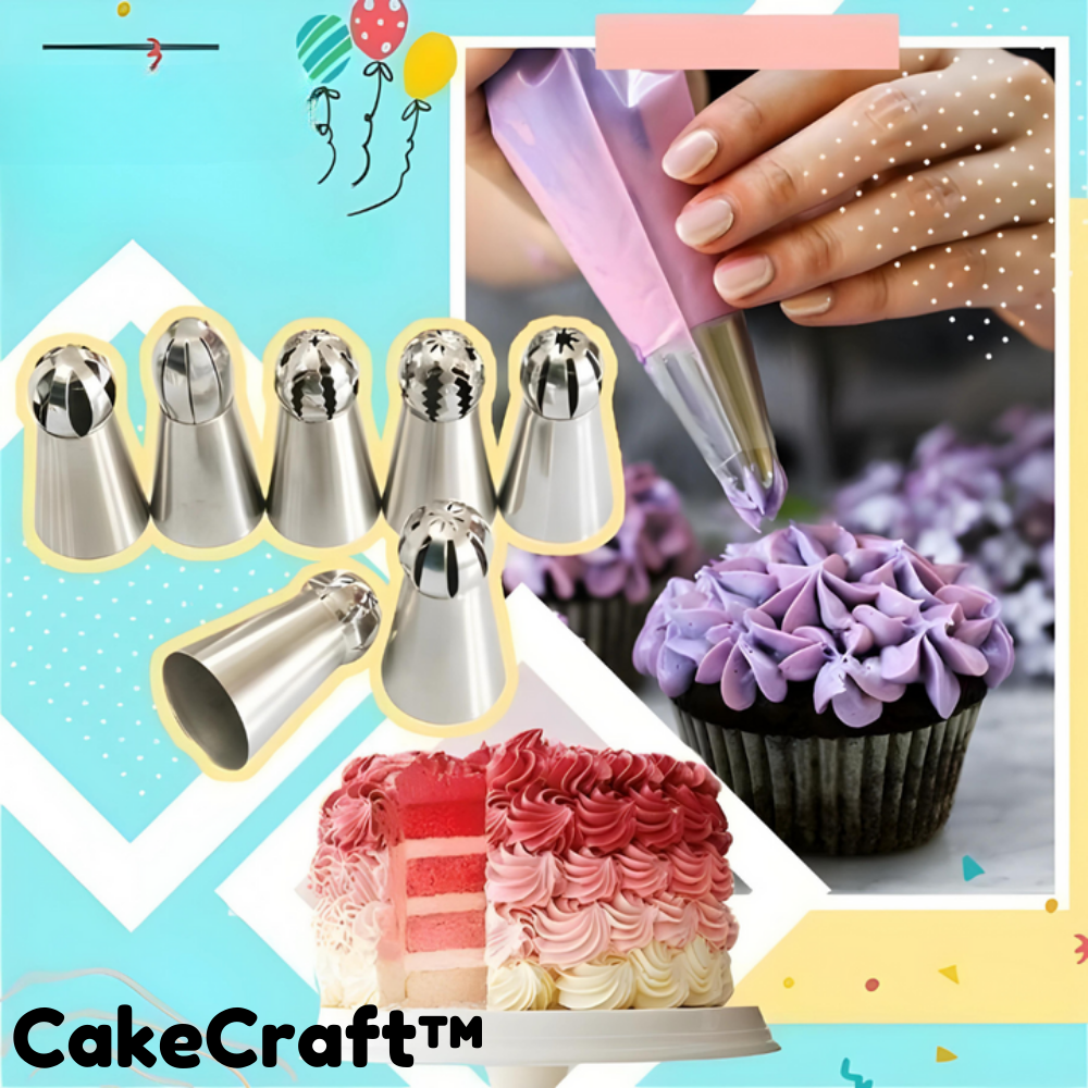 CakeCraft™ - Cake Decorating Piping Tips (Set of 36)