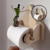 | BathroomBuddy™ - Frog riding bicycle toilet roll holder